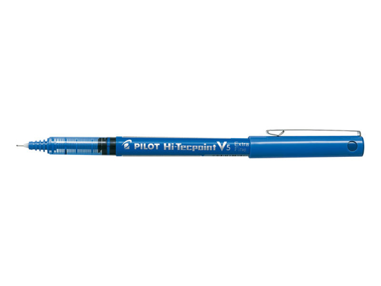 Picture of PILOT HI-TECPOINT ROLLER BALL PEN BX-V5 F 0.5 BLUE