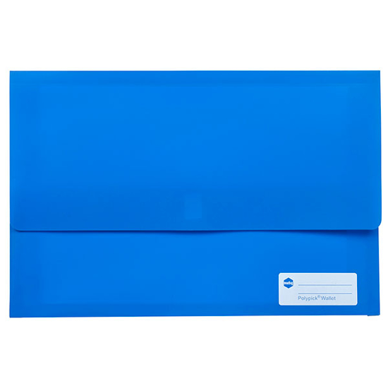 Picture of DOCUMENT WALLET MARBIG F/C POLYPICK BLUE