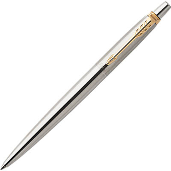 Picture of PEN PARKER JOTTER B/POINT S/STEEL/GOLD