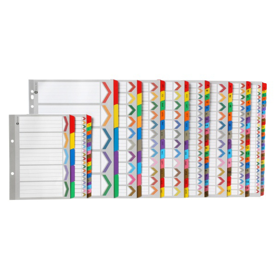 Picture of MARBIG 10 COLOURED TAB DIVIDERS