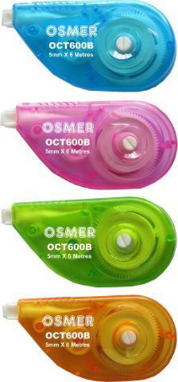 Picture of OSMER Dry Opaque White Correction Tape 10 pack