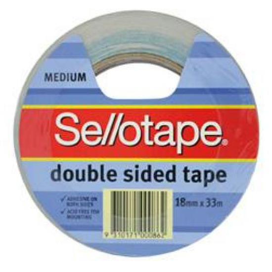 Picture of TAPE DOUBLE SIDED SELLOTAPE NO.404 18MMX33M