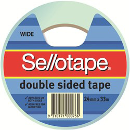 Picture of TAPE DOUBLE SIDED SELLOTAPE NO.404 24MMX33M WIDE