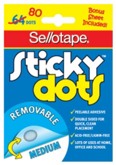 Picture of STICKY DOTS SELLO REMOVABLE 64 DOTS