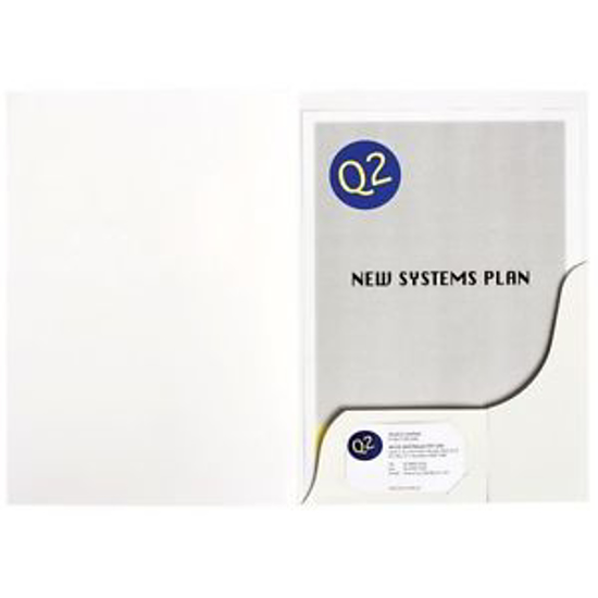 Picture of PRESENTATION FOLDER MARBIG A4 WHITE GLOSS