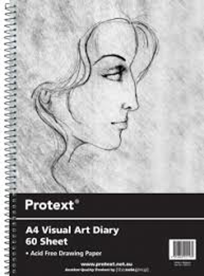 Picture of A4 VISUAL ART DIARY PROTEXT 60 SHEET