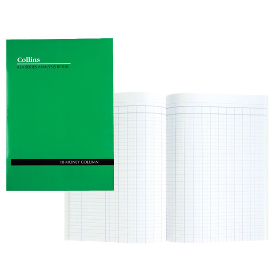 Picture of ACCOUNT BOOK COLLINS A24 18 MONEY COLUMN
