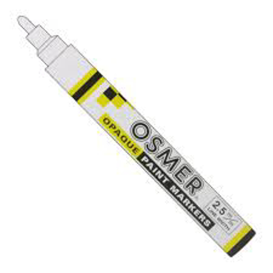 Picture of MARKER OSMER PAINT WHITE 2.5mm NIB