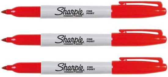 Picture of MARKER SHARPIE FINE RED