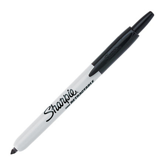 Picture of MARKER SHARPIE RETRACTABLE FINEPOINT BLACK