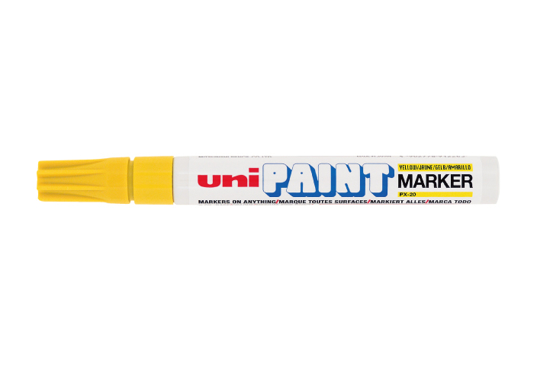 Picture of MARKER UNI PAINT YELLOW