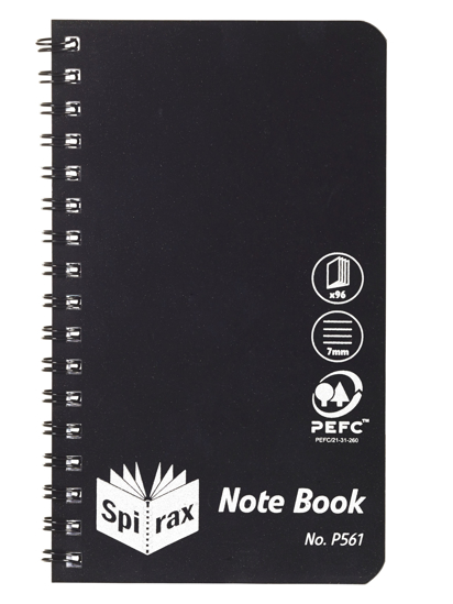 Picture of NOTEBOOK SPIRAX 87X147MM P561