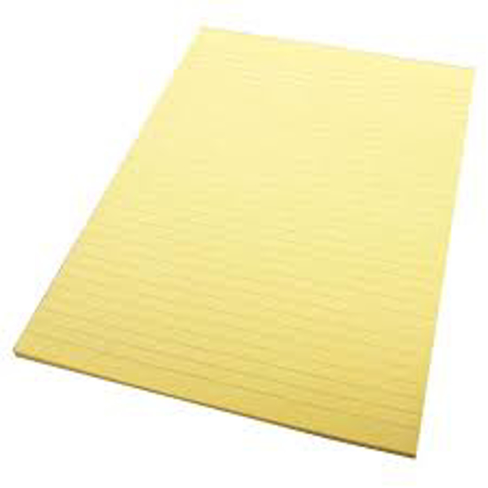 Picture of OFFICE PADS QUILL A4 BOND RULED YELLOW 7