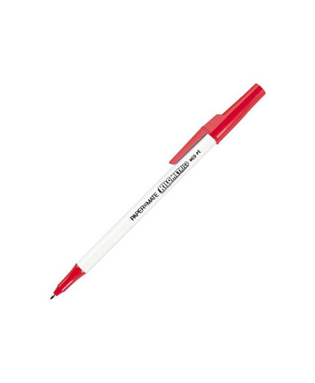 Picture of PEN PAPERMATE BP KILOMETRICO MED RED BOX 12