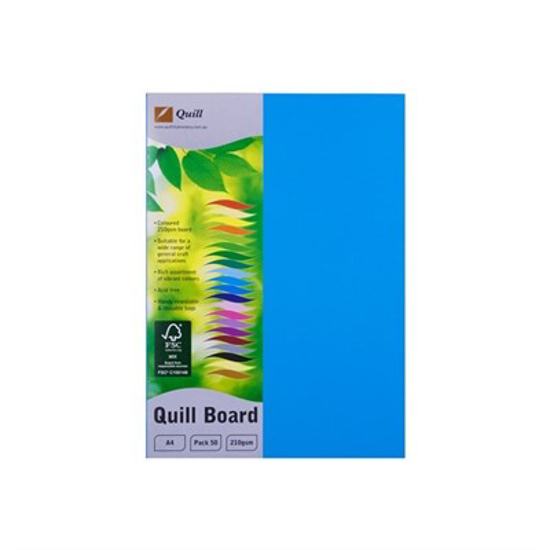 Picture of QUILL BOARD A4 210GSM MARINE BLUE
