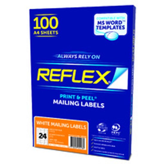 Picture of REFLEX MAIL LABEL 24UP 64X33.9MM