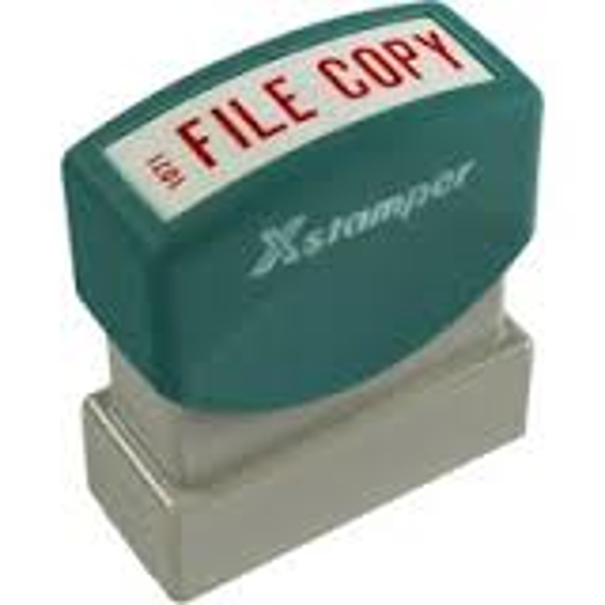 Picture of X-STAMPER 1071 FILE COPY RED