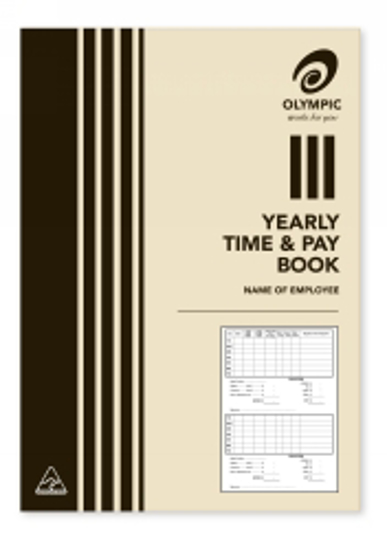 Picture of YEARLY TIME & PAY BOOK OLYMPIC 210X148
