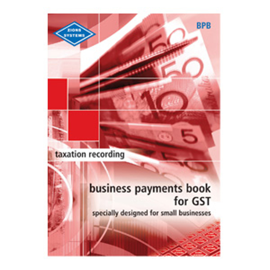 Picture of BUSINESS PAYMENTS BOOK FOR GST ZIONS