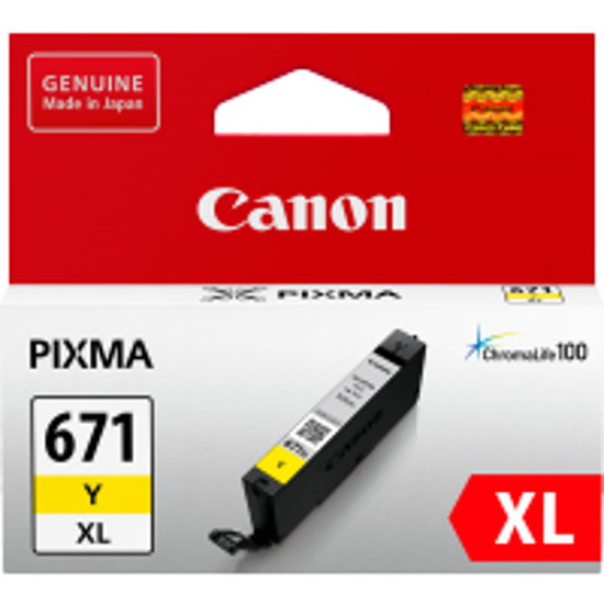 Picture of Canon CLI671XL Yellow Ink