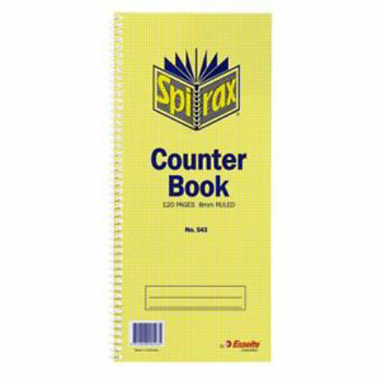Picture of COUNTER BOOK SPIRAX 544 S/CASH