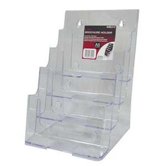 Picture of DEFLECT-O BROCHURE HOLDER A5 PORTRAIT 4 TIER