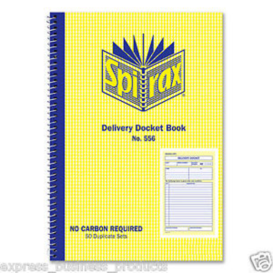 Picture of DELIVERY DOCKET BOOK SPIRAX 556 S/O 50 SETS C/L