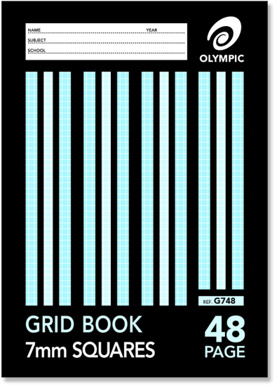 Picture of GRID BOOK OLYMPIC 7MM 48 PAGES