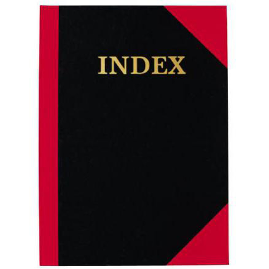 Picture of HARD COVER INDEX BOOK RED CNR
