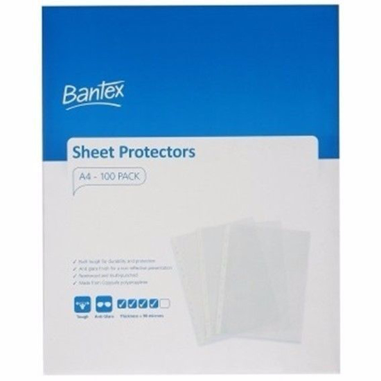 Picture of SHEET PROTECTORS BANTEX A4 - EACH SHEET