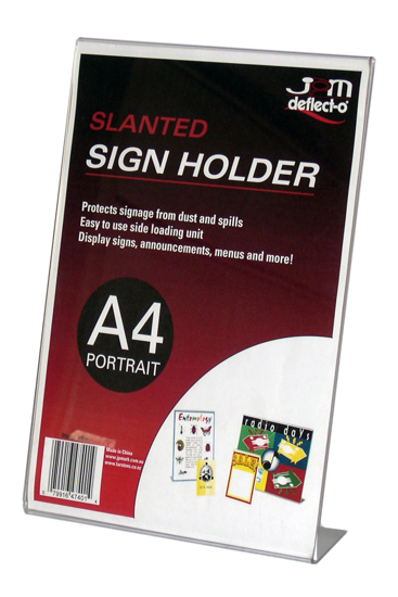 Picture of DEFLECT-O SLANTED SINGLE SIDED DOC HOLDER A4 PORTRAIT