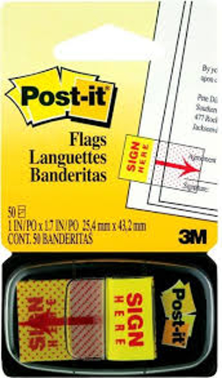 Picture of POST-IT FLAG SIGN HERE 680-9-24CP