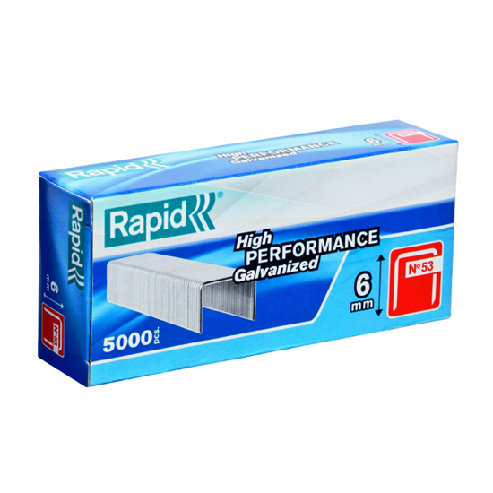 Picture of RAPID 53-6MM STAPLES BX 5000