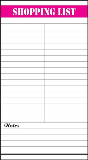 Picture of SHOPPING LIST 88X160
