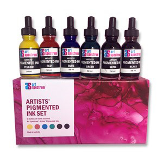Picture of AS INK 50ML SET OF 6 ASST COLOURS