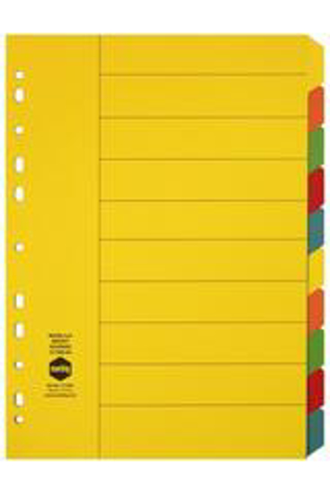 Picture of DIVIDERS MARBIG A4 MANILLA BOARD 10 TAB