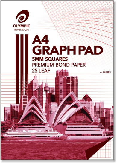 Picture of OLYMPIC GRAPH PAD A4 25L 5MM