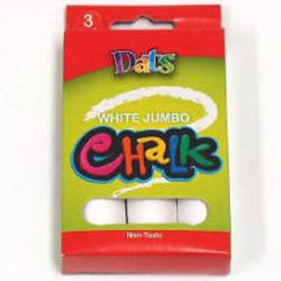 Picture of CHALK DATS JUMBO WHITE PK3