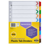 Picture of DIVIDERS MARBIG A4 MANILLA FLUORO 10 TAB