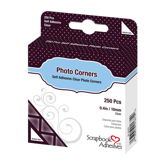 Picture of ADHESIVE PHOTO CORNERS CLEAR