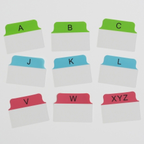 Picture of TABS 50.8X38MM MULTI-USE ALPHABET A-Z PK48