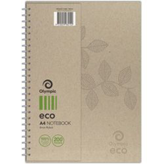 Picture of NOTEBOOK SPRIAL OLYMPIC ECO A4 200P