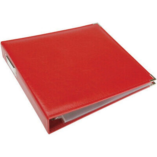 Picture of WINE RED LEATHER D-RING ALBUM