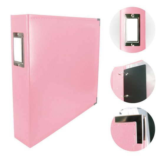Picture of ALBUM LEATHER D-RING BABY PINK