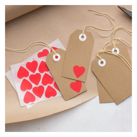 Picture of METAL STICKERS RED HEARTS
