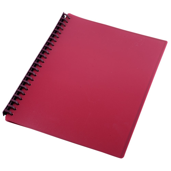 Picture of DISPLAY BOOK GNS A4 REFILLABLE BURGUNDY