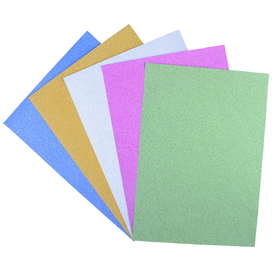 Picture of GLITTER PAPER A4 150GSM ASSORT COLOURS