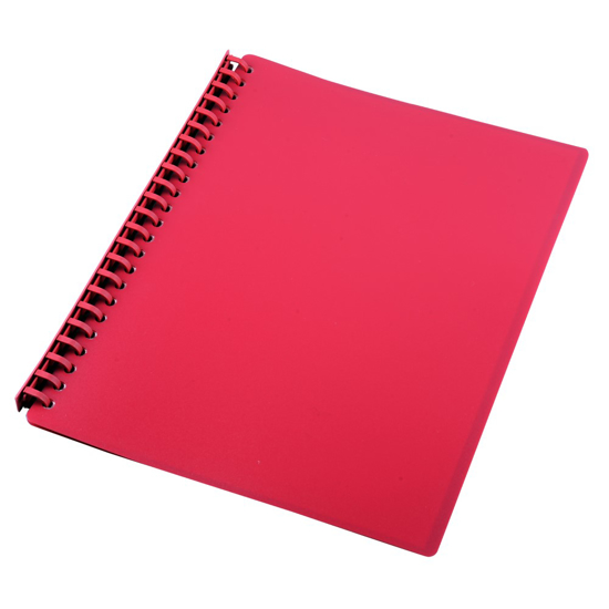 Picture of DISPLAY BOOK GNS A4 REFILLABLE RED 20P