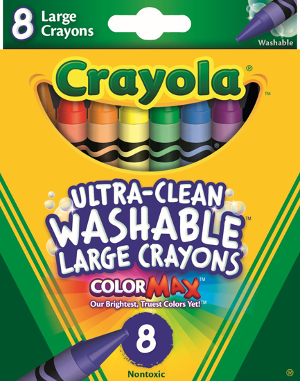 Picture of CRAYONS CRAYOLA LARGE WASHABLE PK8