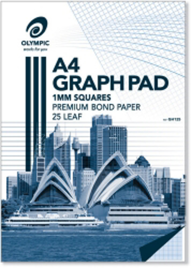 Picture of GRAPH PAD OLYMPIC A4 1MM 25LF